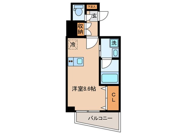 ﾊｰﾓﾆｰﾚｼﾞﾃﾞﾝｽ東京ｲｰｽﾄｹﾞｰﾄ(304)の物件間取画像